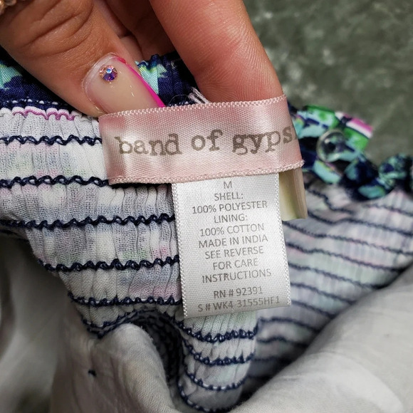 Band Of Gypsies Abstract Fit & Flare Summer Dress - Picture 5 of 7